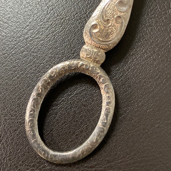 Antique Victorian Sheffield England Silver Serving Scissor Tongs 1750-1840 - Picture 4 of 11